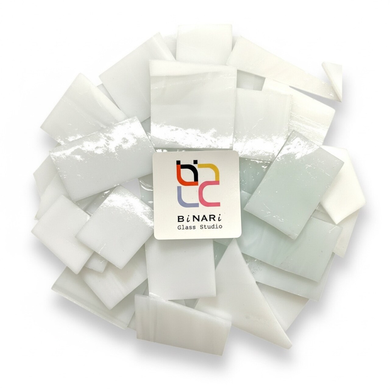 5LB Bulk Stained Glass Mosaic Tiles - Studio Grade Shards for DIY Arts & Crafts